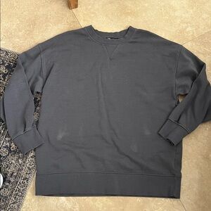Zara Dark Gray Crewneck Sweatshirt